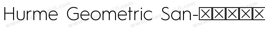 Hurme Geometric San字体转换